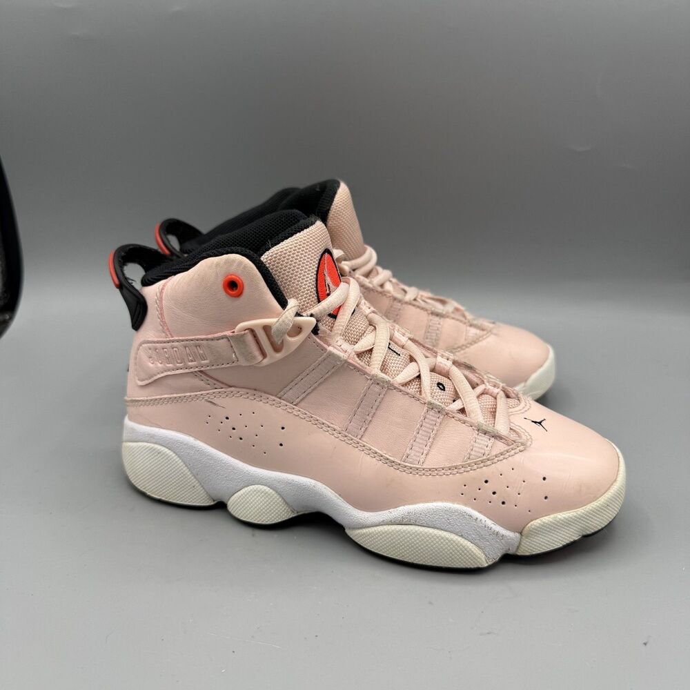 Nike Air Jordan Six Rings Atmosphere Pink PS 323432-602 Sneakers Size 1Y